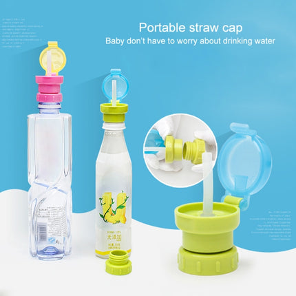Children Portable Bottled Drinks Anti-overflow Anti-squash Replacement Straw Cap - DealBuddy