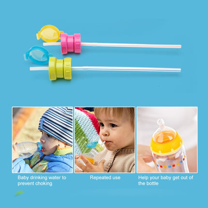 Children Portable Bottled Drinks Anti-overflow Anti-squash Replacement Straw Cap - DealBuddy