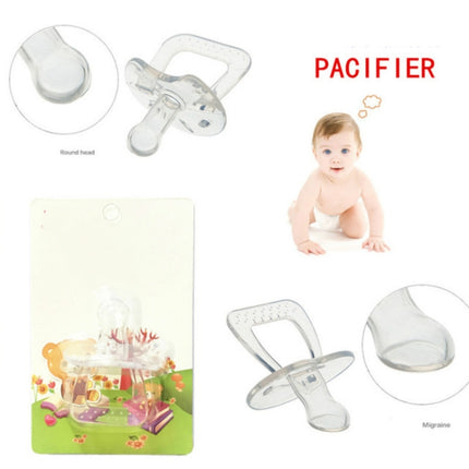 Baby Products Full Silicone Round Head Thumb Transparent Pacifier
