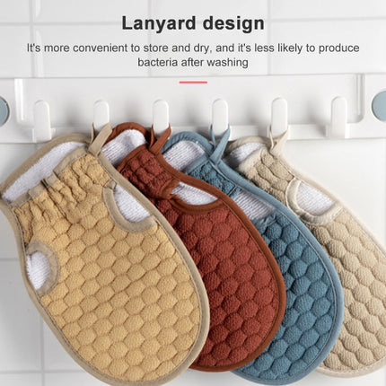 Bath Body Shower Gloves Skin Exfoliating SPA Massage Mitt Lattice Particles Washcloth - DealBuddy