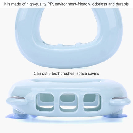 Wall-mounted Bathroom Wall Hanging Rack Creative Couple Suction Cup Toothbrush Shelf Holder