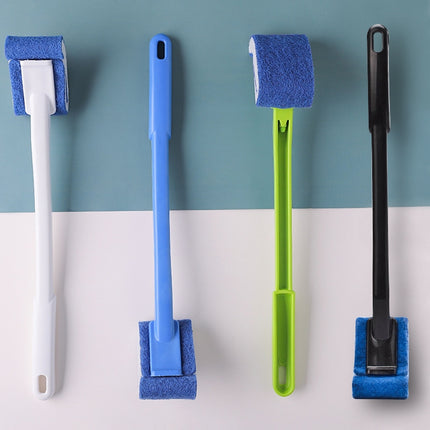 No Dead Corner Soft Bristles Disposable Toilet Brush, White, Black, Blue, Green - DealBuddy