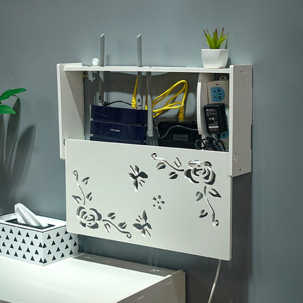 Socket Router Storage Box Set-top Box Decoration TV Cabinet Living Room Junction Box, 40.5x20.5x9.5cm, 52x25x9.5cm - DealBuddy