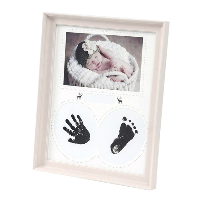 Desk Hanging Photo Frame PVC Baby Foot Hand Print Ink Pad Bedroom Wall Birthday Pictures Albums