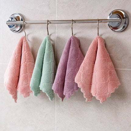 Kitchen Rag Double-sided Water-absorbing Wipe Sink Dish Rag?Non Stick Oil Furniture Cleaning Cloth