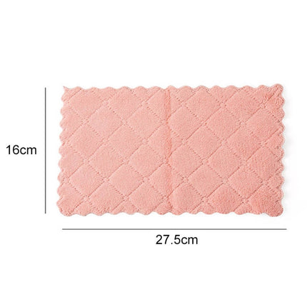 Kitchen Rag Double-sided Water-absorbing Wipe Sink Dish Rag?Non Stick Oil Furniture Cleaning Cloth