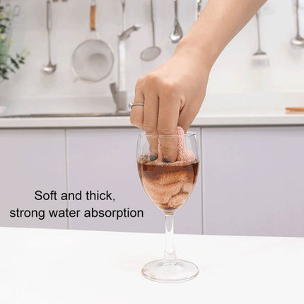 Kitchen Rag Double-sided Water-absorbing Wipe Sink Dish Rag?Non Stick Oil Furniture Cleaning Cloth