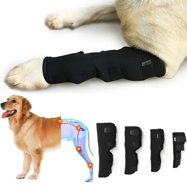 DogLemi PD60041 Dog Hock Brace Pet Supportive Rear Dog Compression Leg Joint Wrap Protects Wounds and Injury, S, M, L, XL - DealBuddy