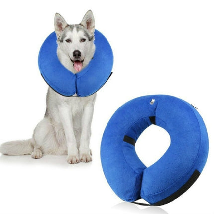 Inflatable Pet Collar Pet Grooming Warm Protective Wound Protection Collar, M, L - DealBuddy