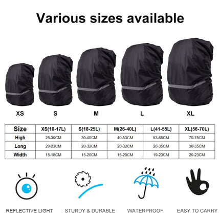 Reflective Light Waterproof Dustproof Backpack Rain Cover Portable Ultralight Shoulder Bag Protect Cover