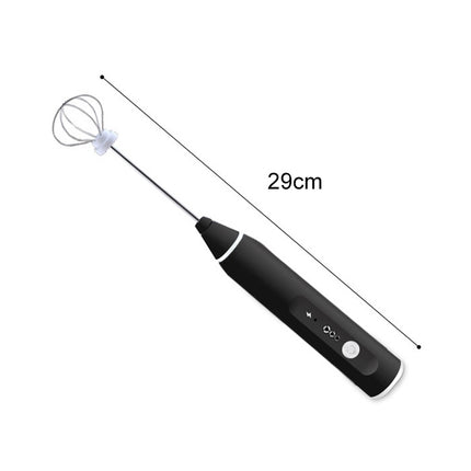Kitchen Electric Hand-held Egg Beater Milk Coffee Mixer Stainless Steel Mini Handle Mixer