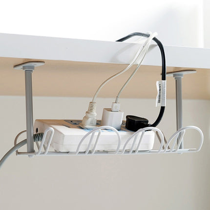 Cable Wire Rack Table Bottom Hanging Basket Shelf Organizing Plug-in Cable Board Storage Rack