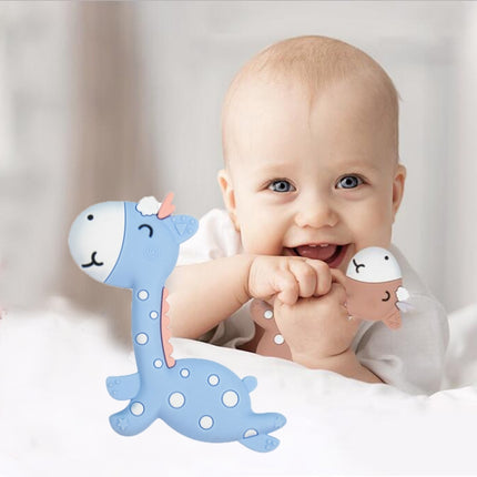 Cartoon Fawn Baby Teether Training Bite Molar Rod Silicone Toy Mother and Baby Supplies