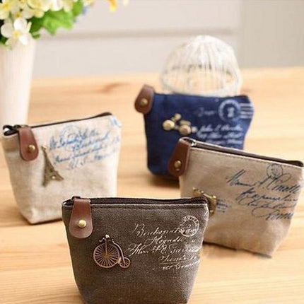 Vintage Mini Coin Purse Pouch Bag Holders Gift Wallets Classic Nostalgic Storage Bag