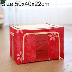 Folding Storage Box Non Woven Fabric With Zipper Moisture-proof Clothes Storage Box, 44L 50x40x22cm, 55L 50x40x28cm, 66L 50x40x33cm, 80L 60x40x32cm, 100L 60x42x40cm, 125L 70x42x40cm - DealBuddy