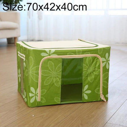 Folding Storage Box Non Woven Fabric With Zipper Moisture-proof Clothes Storage Box, 44L 50x40x22cm, 55L 50x40x28cm, 66L 50x40x33cm, 80L 60x40x32cm, 100L 60x42x40cm, 125L 70x42x40cm - DealBuddy
