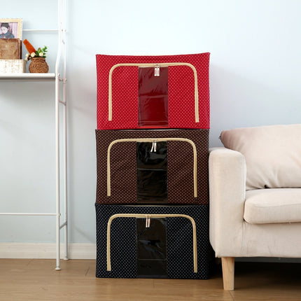 Folding Storage Box Non Woven Fabric With Zipper Moisture-proof Clothes Storage Box