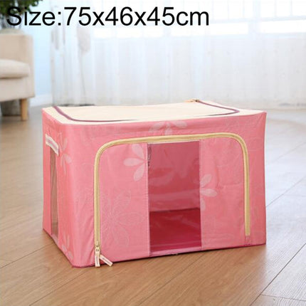 Folding Storage Box Non Woven Fabric With Zipper Moisture-proof Clothes Storage Box