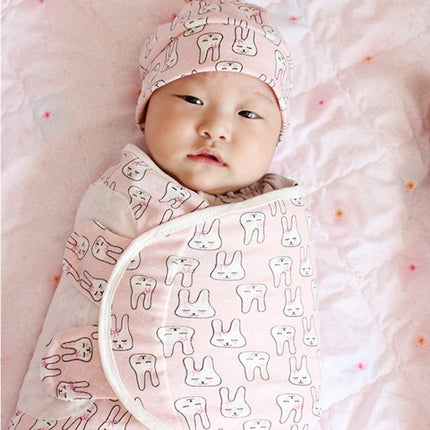 Spring  Summer Cotton Baby Infant Bags Towels Sleeping Bags Knitted Cloth Cap Set