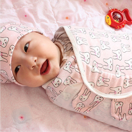 Spring  Summer Cotton Baby Infant Bags Towels Sleeping Bags Knitted Cloth Cap Set