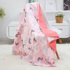 Cotton Cartoon Baby Comforting Quilt Washable Trolley Cover Blanket
