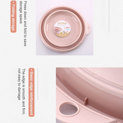 Folding Washbasin Outdoor Travel Portable Washtub, 9x25cm, 12x32cm - DealBuddy