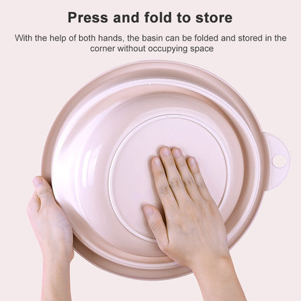 Folding Washbasin Outdoor Travel Portable Washtub, 9x25cm, 12x32cm - DealBuddy