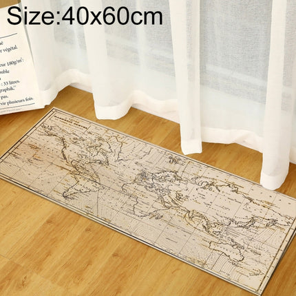 World Map Carpets Rug Bedroom Kids Baby Play Crawling Mat Memory Foam Area Rugs Carpet, 40x60cm, 40x120cm, 60x90cm, 60x180cm