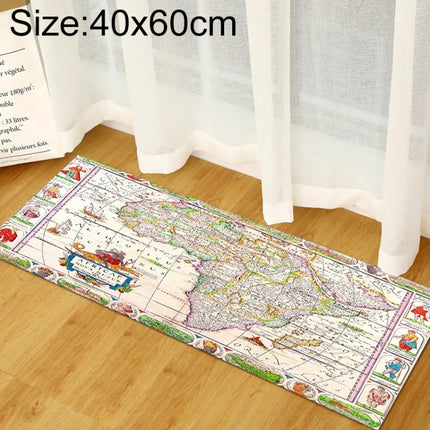 World Map Carpets Rug Bedroom Kids Baby Play Crawling Mat Memory Foam Area Rugs Carpet