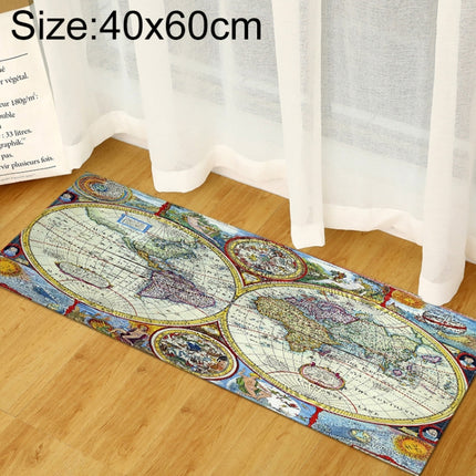 World Map Carpets Rug Bedroom Kids Baby Play Crawling Mat Memory Foam Area Rugs Carpet, 40x60cm, 40x120cm, 60x90cm, 60x180cm