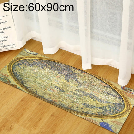 World Map Carpets Rug Bedroom Kids Baby Play Crawling Mat Memory Foam Area Rugs Carpet