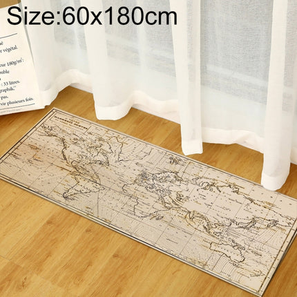 World Map Carpets Rug Bedroom Kids Baby Play Crawling Mat Memory Foam Area Rugs Carpet