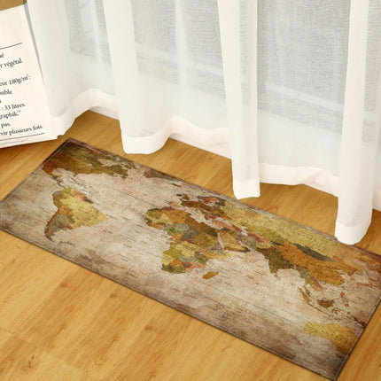 World Map Carpets Rug Bedroom Kids Baby Play Crawling Mat Memory Foam Area Rugs Carpet