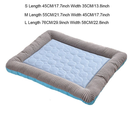 Summer Ice Silk Nest Pads Small and Medium-sized Multifunctional Cool Pet Nest Dog Cat Pad, S, M, L - DealBuddy