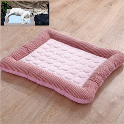 Summer Ice Silk Nest Pads Small and Medium-sized Multifunctional Cool Pet Nest Dog Cat Pad, S, M, L - DealBuddy