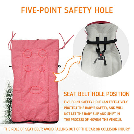 Baby Stroller Sleeping Bag Autumn and Winter Windproof Warm Foot Cover Baby Stroller
