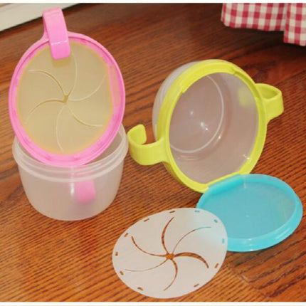 Baby Products Anti-sprinkling Design Baby Double Handle Biscuit Small Bowl Snack Cup