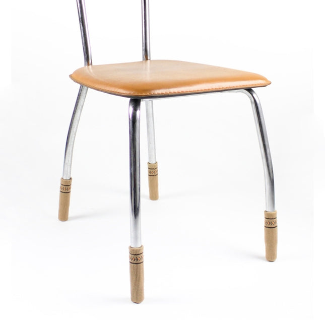 4pcs/pack Chair Legs Knitted Non-Slip Floor Protection Cap Anti-Scratch Socks Cover