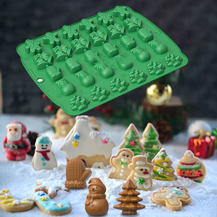 Christmas Supplies Drop Glue Mold Cake Barbecue Baking Tool, Green, Red, Chocolate - DealBuddy