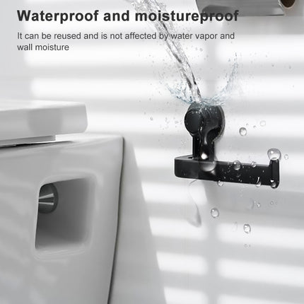 Toilet Paper Holder Suction Cup Wall Mount Removable Rack