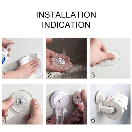 Toilet Paper Holder Suction Cup Wall Mount Removable Rack - DealBuddy