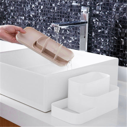 K204 Creative Plastic Detachable Grid Finishing Cosmetics Desktop Rack Storage Box