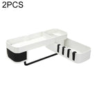 2 PCS Bathroom Accessories Shower Shelf Seamless Rotating Tripod Seamlessly Fixtures Storage Rack Kitchen Tripod