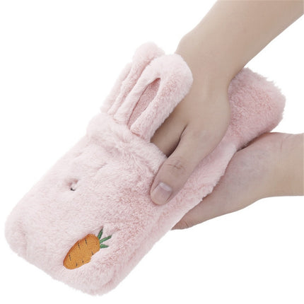 Plush Warm Water Bag Cartoon Rabbit Flushing Hot Water Bottle