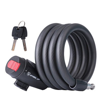 WHEEL UP Bicycle Lock Anti-theft Mountain Bike Password Lock Steel Cable Lock Bicycle Riding Accessories Universal