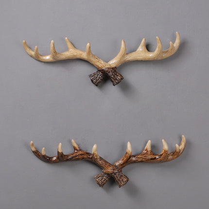 Resin Antler Wall Decoration Wall Hanger Home Living Room Entrance Wall Coat Hook