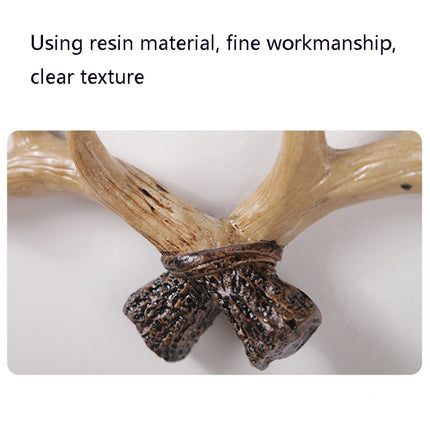 Resin Antler Wall Decoration Wall Hanger Home Living Room Entrance Wall Coat Hook