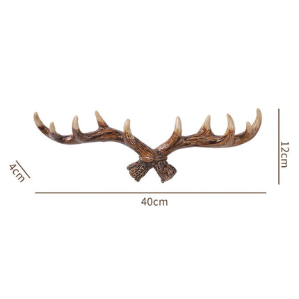 Resin Antler Wall Decoration Wall Hanger Home Living Room Entrance Wall Coat Hook