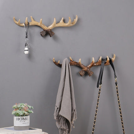 Resin Antler Wall Decoration Wall Hanger Home Living Room Entrance Wall Coat Hook