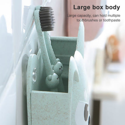 Cartoon Dog Suction Wall Toothbrush Toothpaste Shelf, Size:16x14x5cm